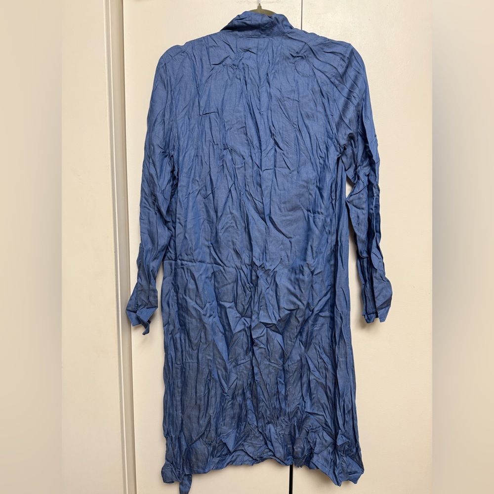 HAVE Dusty Blue Lightweight Open-Front Cardigan - Picture 5 of 5